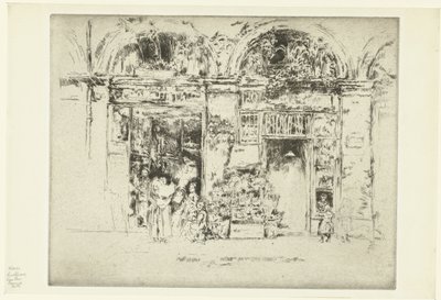 Kukkakauppa Auringonkukat, Rue des Beaux-Arts tekijältä James Abbott McNeill Whistler
