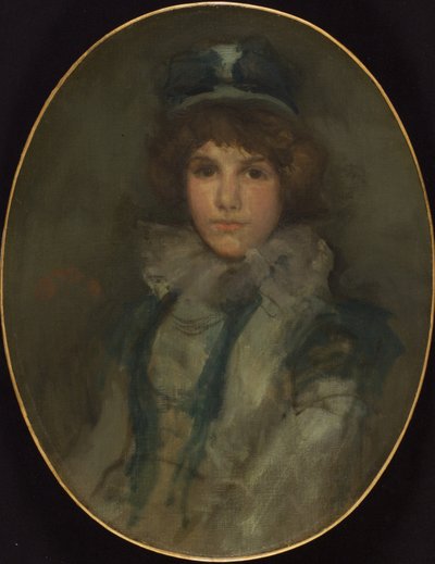 Sininen ja koralli: Pieni sininen hattu, 1898 tekijältä James Abbott McNeill Whistler