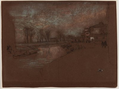 Campo Sta. Marta - Talvi-ilta, 1879-1880. tekijältä James Abbott McNeill Whistler