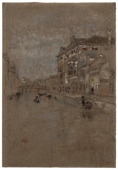 Kanava Venetsian tupakkavarastossa, 1879-1880. tekijältä James Abbott McNeill Whistler