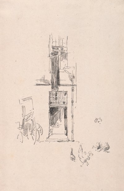 Kukot ja kanat, Hotel Colbert, 1891. tekijältä James Abbott McNeill Whistler
