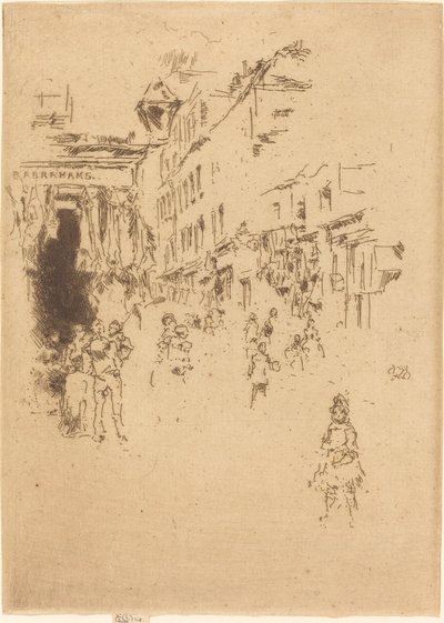 Cutler Street, Hounsditch, 1887. tekijältä James Abbott McNeill Whistler