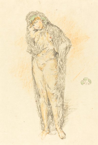 Draped figuuri, seisova, 1891. tekijältä James Abbott McNeill Whistler