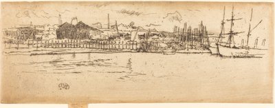 Dry-Dock, Southampton, 1887. tekijältä James Abbott McNeill Whistler