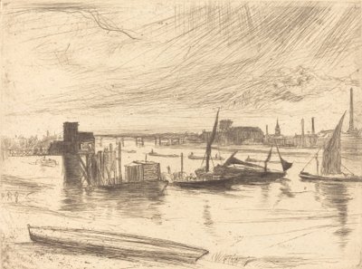 Early Morning, Battersea, 1861. tekijältä James Abbott McNeill Whistler