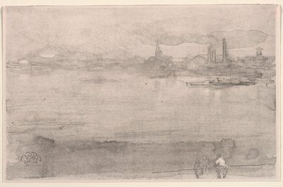 Early Morning: The Thames at Battersea, Lontoo, 1878. tekijältä James Abbott McNeill Whistler
