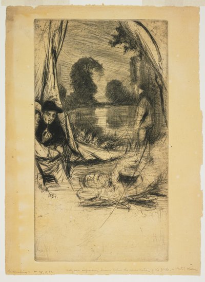 Lager aufschlagen tekijältä James Abbott McNeill Whistler