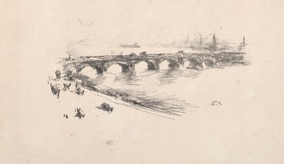 Ilta, Little Waterloon silta, 1896. tekijältä James Abbott McNeill Whistler