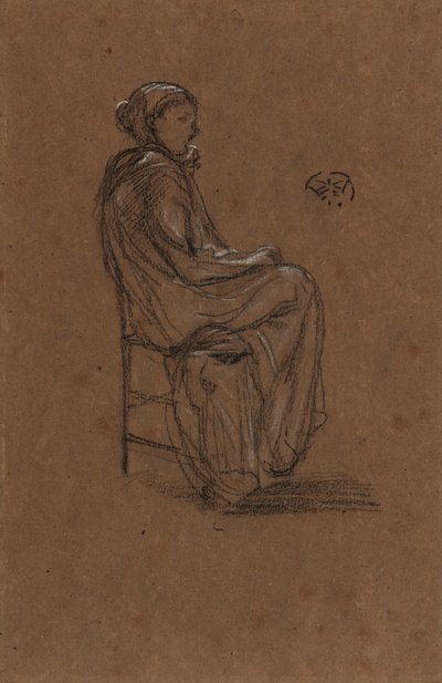 Naishahmo, istuva, 1870-1873. tekijältä James Abbott McNeill Whistler