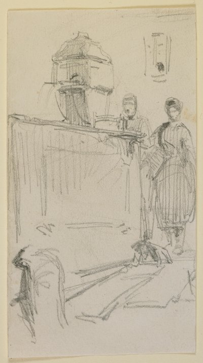 Figures per una font, 1858. finlandès tekijältä James Abbott McNeill Whistler
