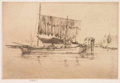 Kalastusvene toisesta Venetsia-sarjasta tekijältä James Abbott McNeill Whistler
