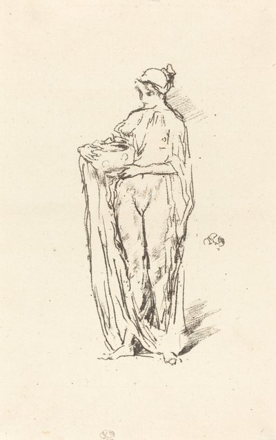 Tyttö kulholla, 1895. tekijältä James Abbott McNeill Whistler