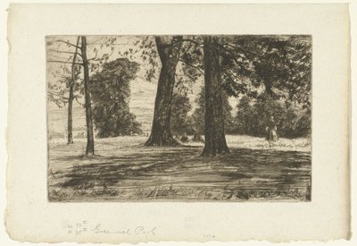 Greenwich Park tekijältä James Abbott McNeill Whistler