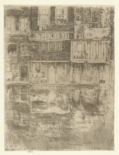 Talot Amsterdamissa Square House, Amsterdam tekijältä James Abbott McNeill Whistler