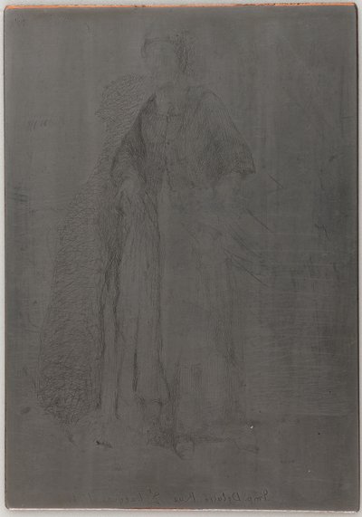 La Mere Gerard. Yksi kahdestatoista etsauksesta luonnosta, 1857-1858. tekijältä James Abbott McNeill Whistler