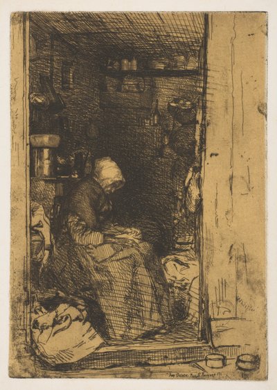 Vanha Raggedy, 1858. tekijältä James Abbott McNeill Whistler