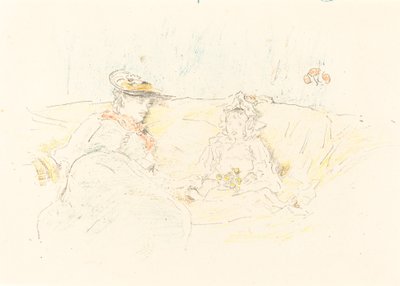 Nainen ja lapsi, 1892. tekijältä James Abbott McNeill Whistler