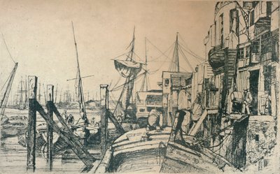 Limehouse, 1859, 1904 tekijältä James Abbott McNeill Whistler