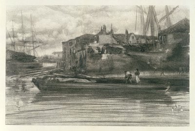 Limehouse, 1878 (litotintinen) tekijältä James Abbott McNeill Whistler