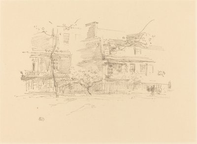 Lindsay Row, Chelsea, 1888. tekijältä James Abbott McNeill Whistler