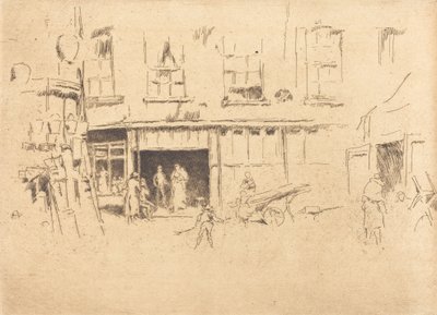 Pikku tuomioistuin, c. 18801881. tekijältä James Abbott McNeill Whistler