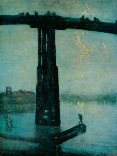 Nocturne: Blue and Gold - Old Battersea Bridge, c1872-5 tekijältä James Abbott McNeill Whistler