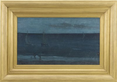 Nokturni: Sininen ja hopea - Bognor, 1871-76 tekijältä James Abbott McNeill Whistler