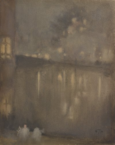 Nocturne: Grey ja GoldCanal, Hollanti, 1882. tekijältä James Abbott McNeill Whistler
