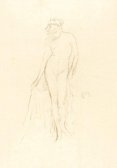 Alastonmalli, seisova, c. 1891. tekijältä James Abbott McNeill Whistler