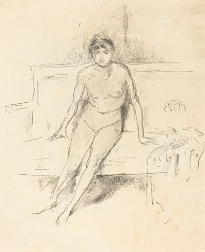Alastonmalli Empire-sohvalla, 1893. tekijältä James Abbott McNeill Whistler