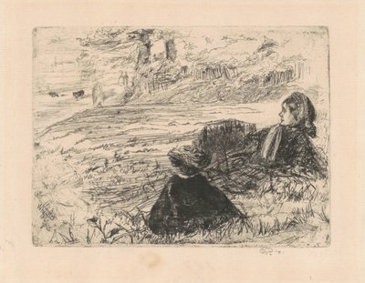 Hoitaja ja lapsi, 1859. tekijältä James Abbott McNeill Whistler