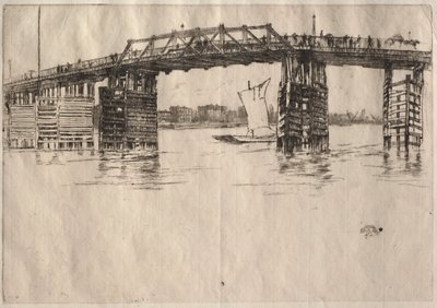 Vanha Battersean silta. tekijältä James Abbott McNeill Whistler
