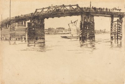 Old Battersea Bridge, 1879. finlandès tekijältä James Abbott McNeill Whistler