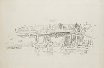 Old Battersea Bridge, 1879, julkaistu 1887 tekijältä James Abbott McNeill Whistler