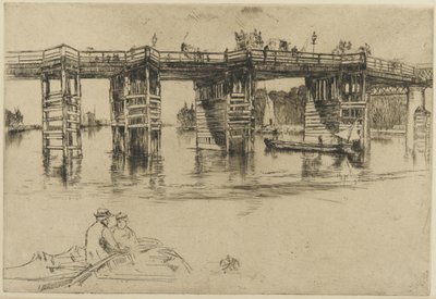 Vanha Putney Bridge tekijältä James Abbott McNeill Whistler