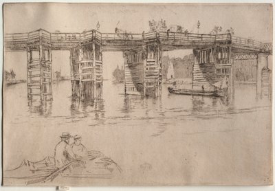 Old Putney Bridge, 1879. tekijältä James Abbott McNeill Whistler