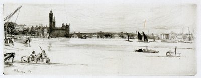 Vanha Westminster Bridge tekijältä James Abbott McNeill Whistler