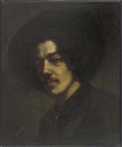 Muotokuva Whistleristä hattu päässä, 1857-59 tekijältä James Abbott McNeill Whistler