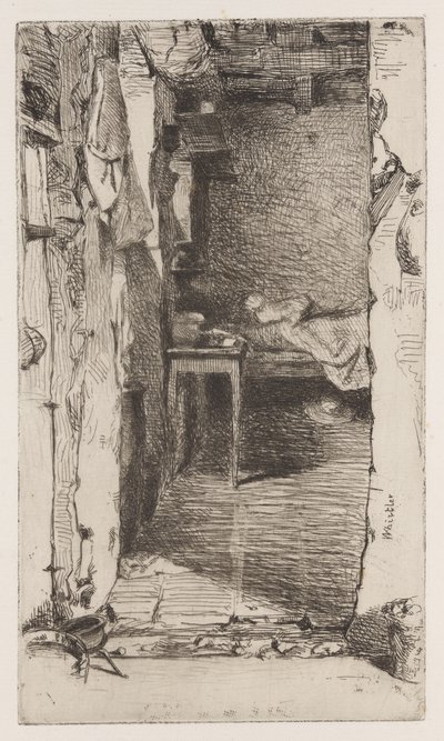 Rag Pickers, Quartier Mouffetard, Pariisi tekijältä James Abbott McNeill Whistler