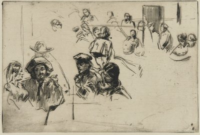 Ratcliffe Highway, 1861 (kuivakärki paperilla) tekijältä James Abbott McNeill Whistler