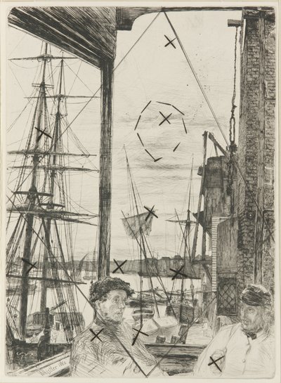 Rotherhithe, 1860. tekijältä James Abbott McNeill Whistler