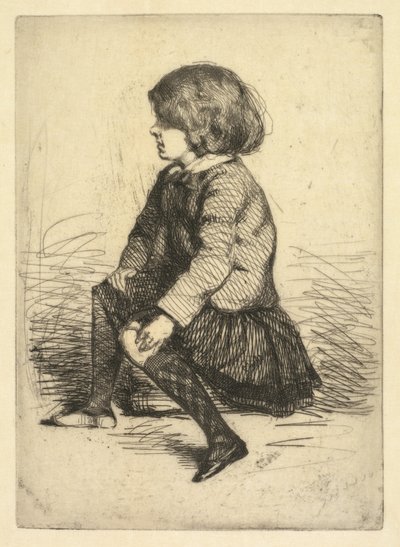 Seymour Haden Jr., istuu. tekijältä James Abbott McNeill Whistler