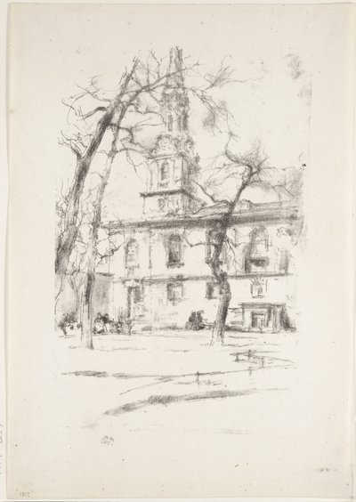 St. Giles-in-the-Fields, 1896 tekijältä James Abbott McNeill Whistler