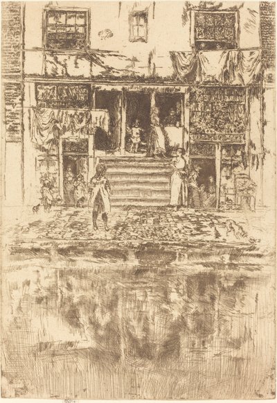 Portaat, Amsterdam, 1889. tekijältä James Abbott McNeill Whistler