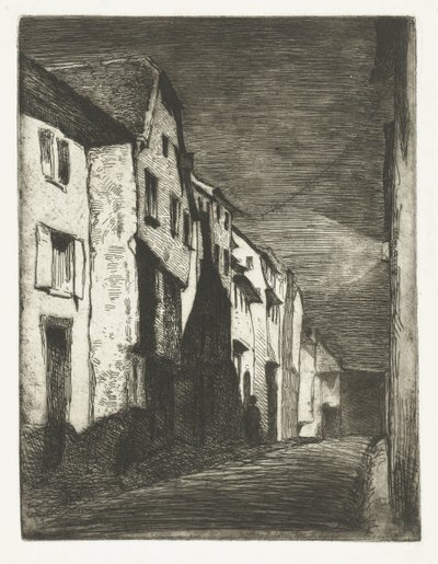Straat Savernessa Savernen katu Kaksitoista etsausta luonnosta (sarjan nimi) tekijältä James Abbott McNeill Whistler