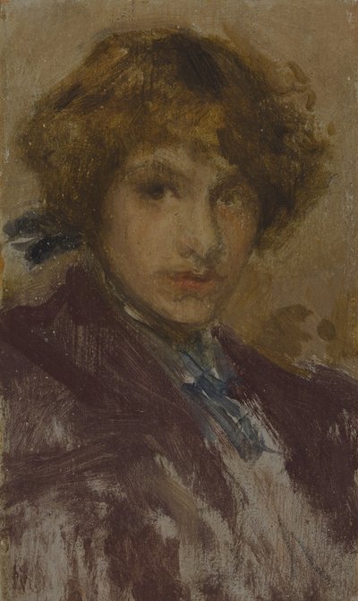 Tutkimus nuoren tytön päästä ja hartioista tekijältä James Abbott McNeill Whistler