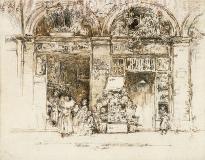 Auringonkukat, Rue des Beaux-Arts, n. 1892–1893 tekijältä James Abbott McNeill Whistler