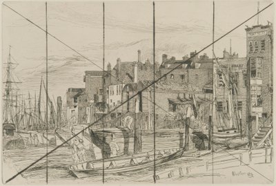 Thamesin poliisi, 1859. tekijältä James Abbott McNeill Whistler