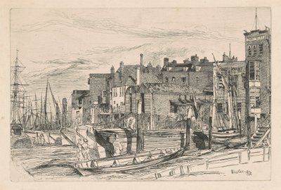 Thamesin poliisi, 1859. tekijältä James Abbott McNeill Whistler