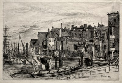 Thamesin poliisi, 1859. tekijältä James Abbott McNeill Whistler